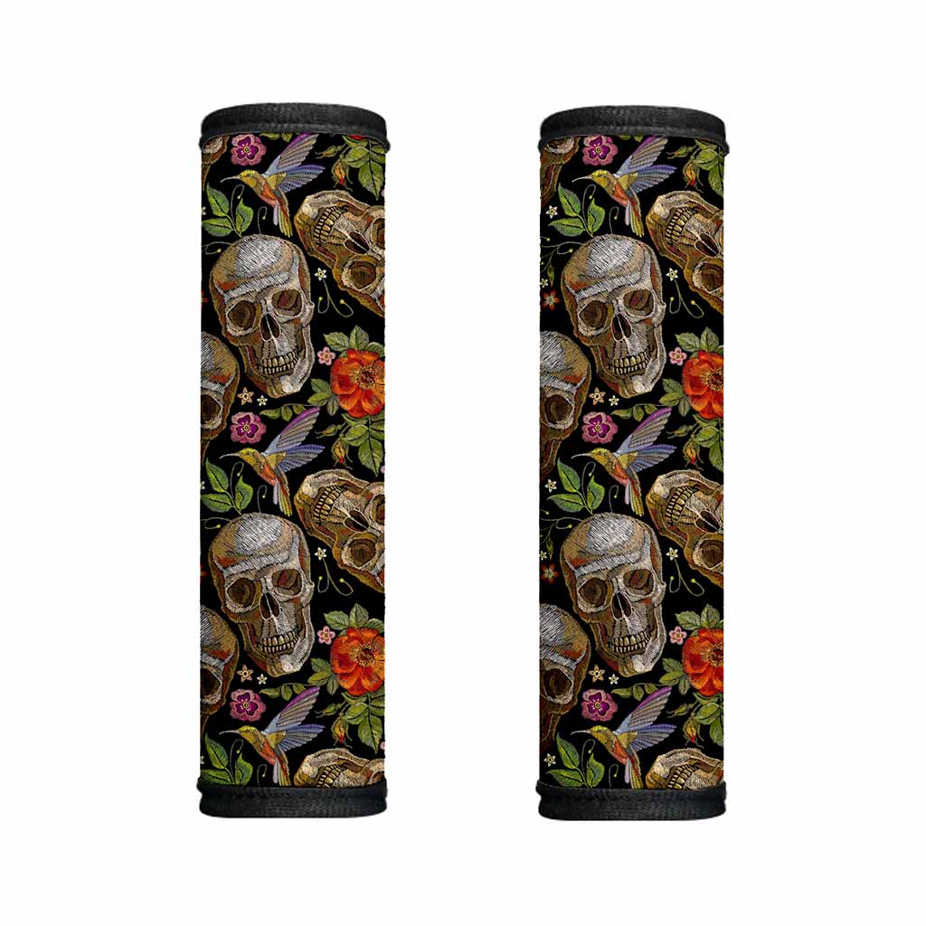 Vintage Skull Pattern Print Handle Covers
