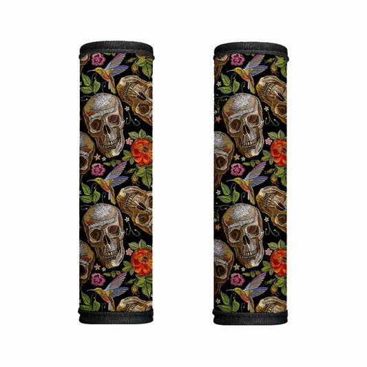 Vintage Skull Pattern Print Handle Covers