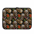 Vintage Skull Pattern Print Laptop Sleeve