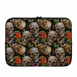 Vintage Skull Pattern Print Laptop Sleeve
