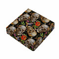 Vintage Skull Pattern Print Outdoor Seat Cushion Cover