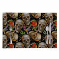 Vintage Skull Pattern Print Placemat