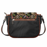 Vintage Skull Pattern Print Saddle Bag