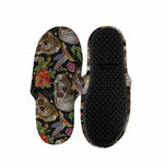 Vintage Skull Pattern Print Slippers