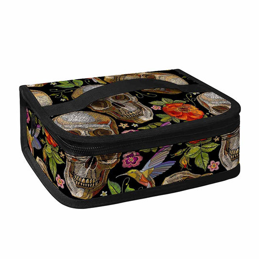 Vintage Skull Pattern Print Small Lunch Bag