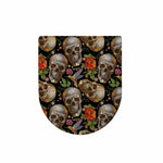 Vintage Skull Pattern Print Toilet Lid Cover
