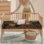Vintage Steampunk Gears Print Baby Crib Sheet