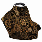 Vintage Steampunk Gears Print Baby Seat Cover