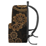 Vintage Steampunk Gears Print Backpack