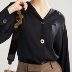 Vintage Steampunk Gears Print Bag Strap