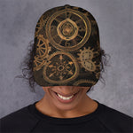 Vintage Steampunk Gears Print Baseball Cap