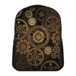 Vintage Steampunk Gears Print Casual Backpack
