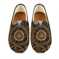 Vintage Steampunk Gears Print Casual Shoes