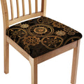 Vintage Steampunk Gears Print Chair Cushion Cover