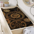 Vintage Steampunk Gears Print Changing Pad Cover