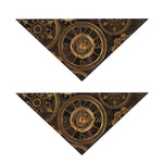 Vintage Steampunk Gears Print Dog Bandana