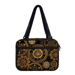 Vintage Steampunk Gears Print Double Strap Bible Bag