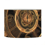 Vintage Steampunk Gears Print Drum Lamp Shade