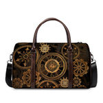 Vintage Steampunk Gears Print Duffle Bag