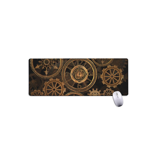 Vintage Steampunk Gears Print Extended Mouse Pad
