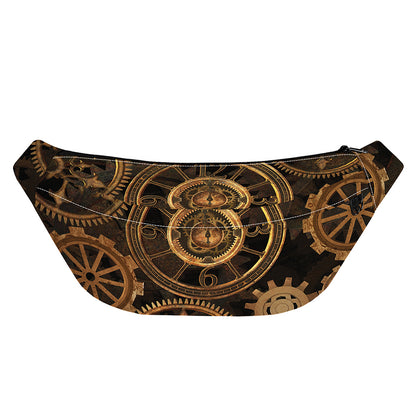 Vintage Steampunk Gears Print Fanny Pack