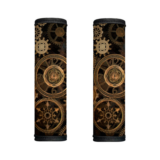 Vintage Steampunk Gears Print Handle Covers