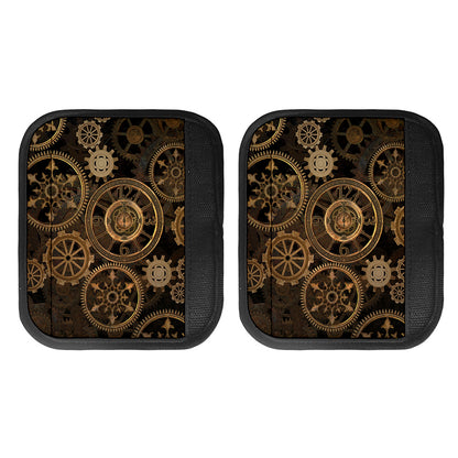 Vintage Steampunk Gears Print Handle Covers