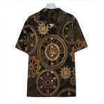 Vintage Steampunk Gears Print Hawaiian Shirt