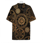 Vintage Steampunk Gears Print Hawaiian Shirt