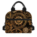 Vintage Steampunk Gears Print Insulated Lunch Bag