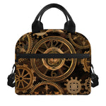 Vintage Steampunk Gears Print Insulated Lunch Bag