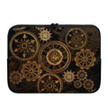 Vintage Steampunk Gears Print Laptop Sleeve
