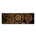 Vintage Steampunk Gears Print Long Kitchen Mat