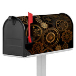 Vintage Steampunk Gears Print Mailbox Cover