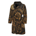 Vintage Steampunk Gears Print Men's Bathrobe