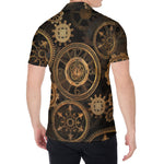 Vintage Steampunk Gears Print Men's Shirt