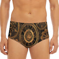 Vintage Steampunk Gears Print Men's Triangle Swim Briefs