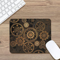 Vintage Steampunk Gears Print Mouse Pad