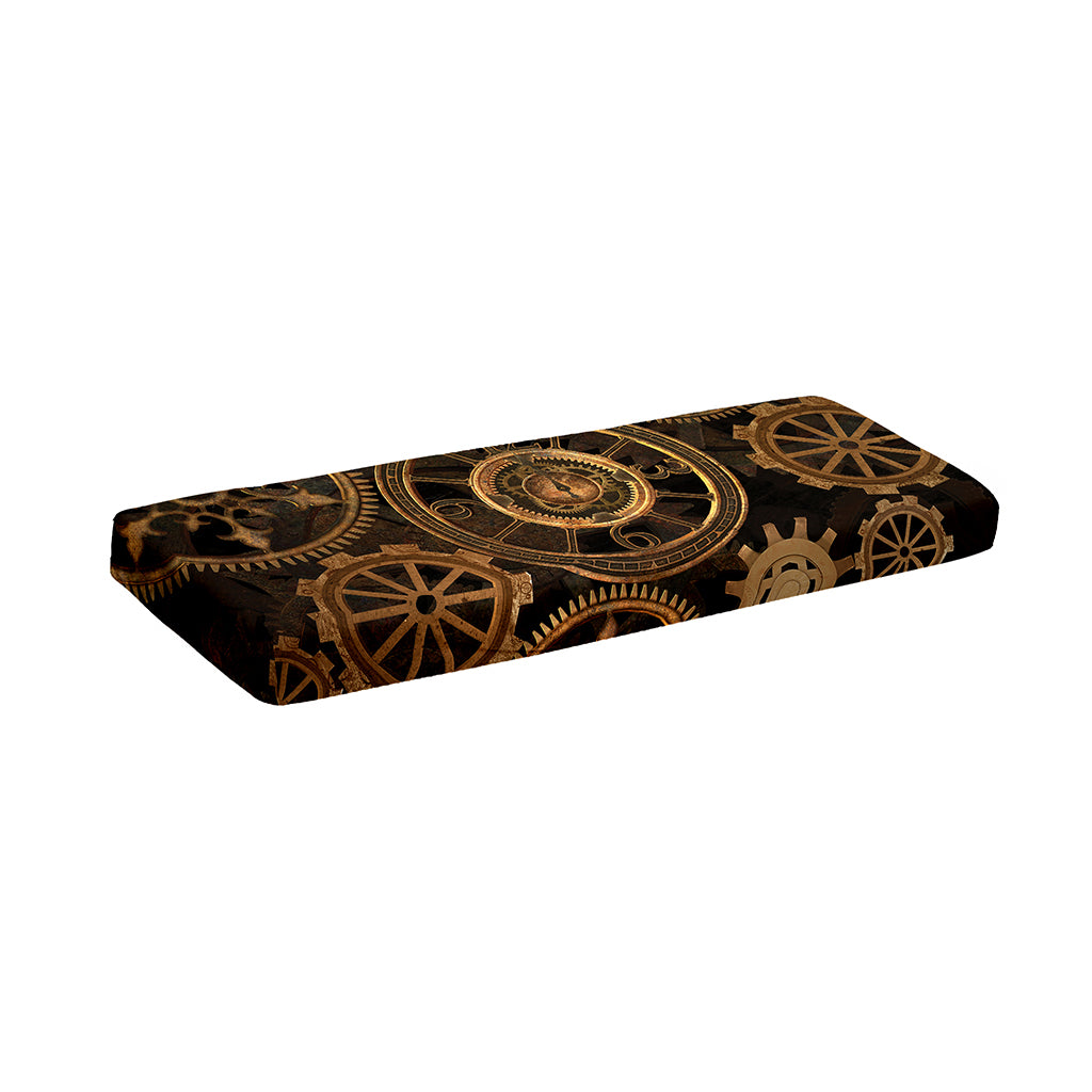 Vintage Steampunk Gears Print Piano Keyboard Cover