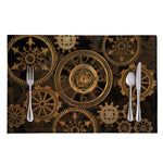 Vintage Steampunk Gears Print Placemat
