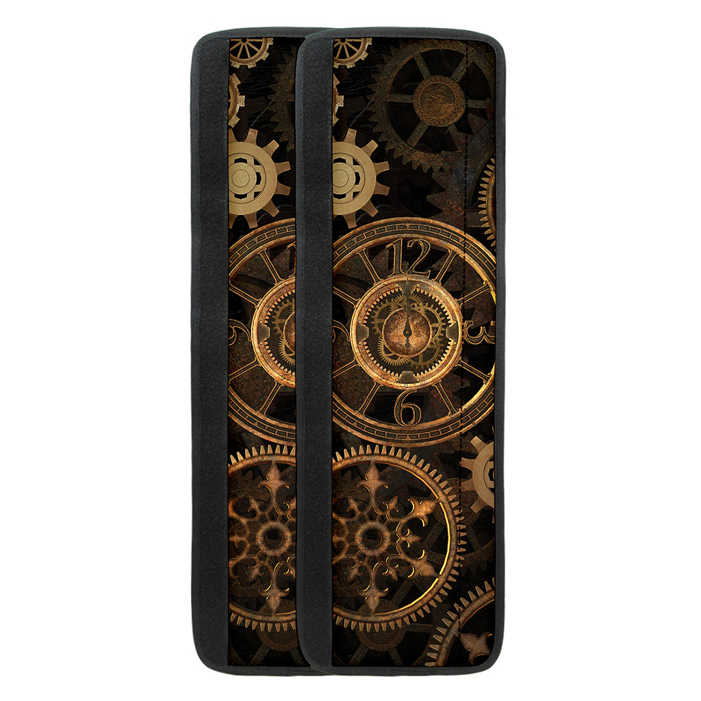 Vintage Steampunk Gears Print Refrigerator Handle Covers
