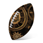 Vintage Steampunk Gears Print Rugby Ball