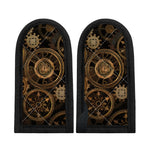 Vintage Steampunk Gears Print Skillet Handle Cover