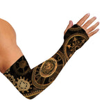 Vintage Steampunk Gears Print Sun Protection Arm Sleeves