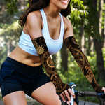 Vintage Steampunk Gears Print Sun Protection Arm Sleeves