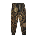 Vintage Steampunk Gears Print Sweatpants
