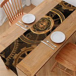 Vintage Steampunk Gears Print Table Runner