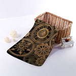 Vintage Steampunk Gears Print Towel