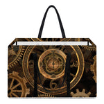 Vintage Steampunk Gears Print Utility Tote Bag