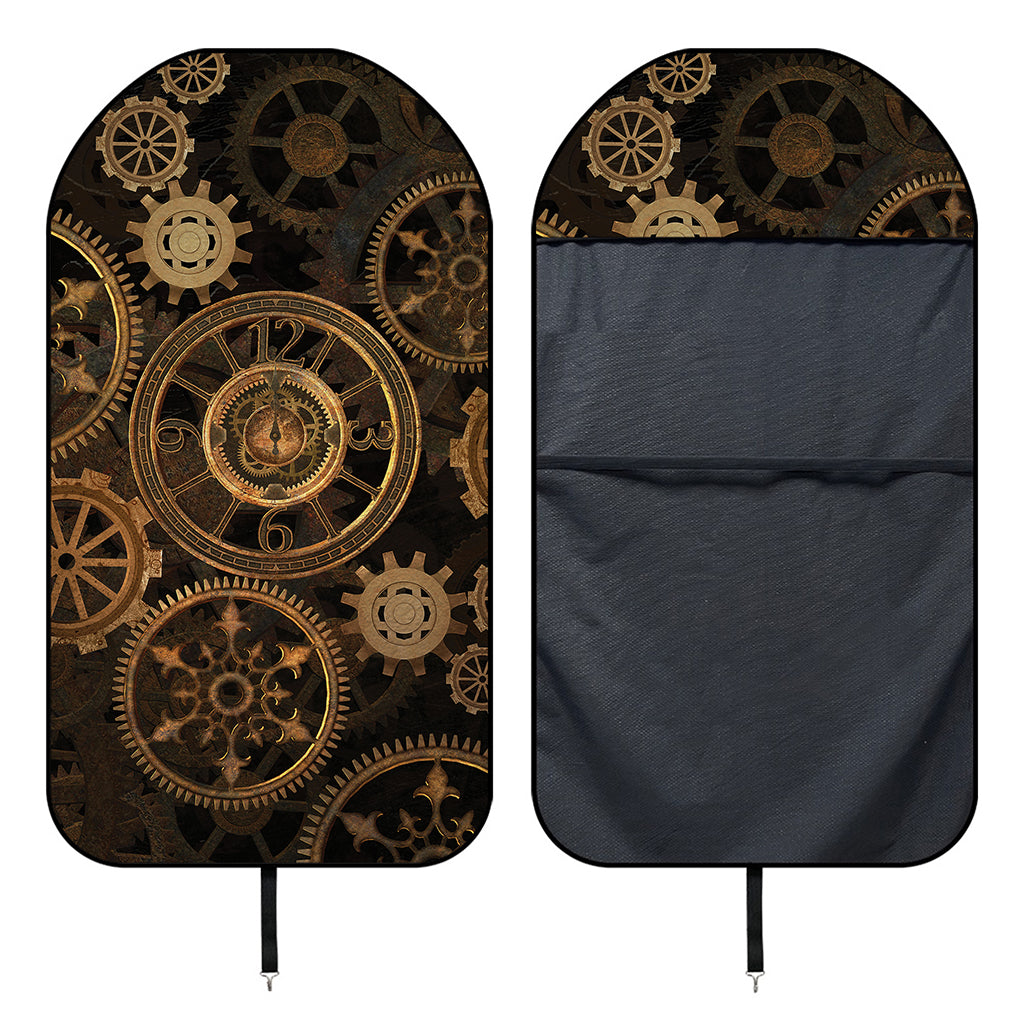 Vintage Steampunk Gears Print Waterproof Car Seat Cover